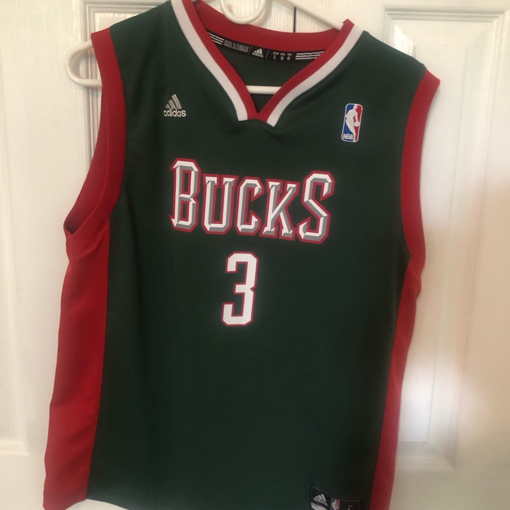 Brandon Jennings Bucks Jersey- Boys Large